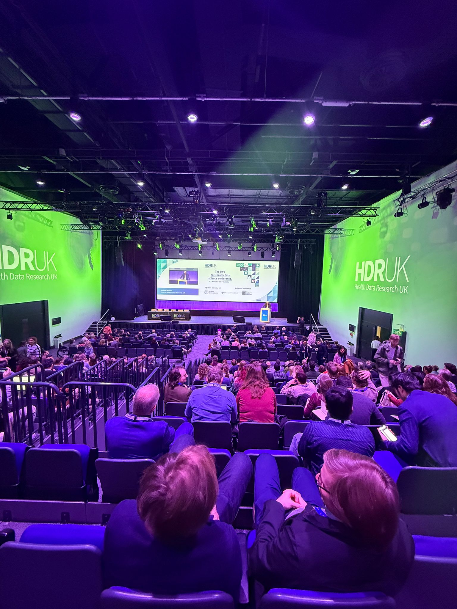View from the back of the HDRUK lecture theatre